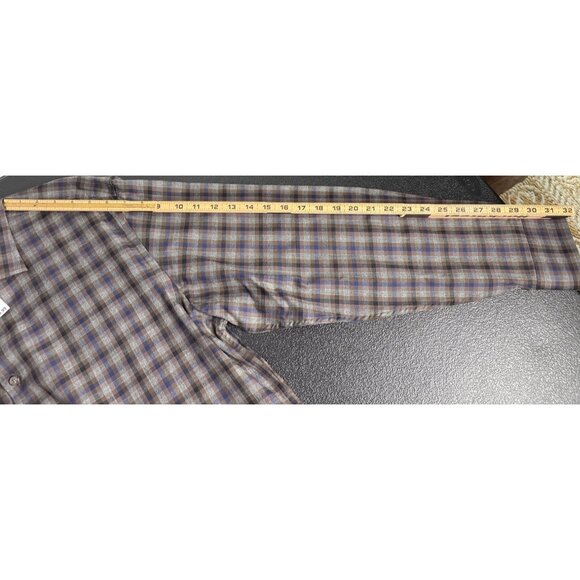 Joseph Abboud Men's Gray Multi Check Long-Sleeve BD Dress Shirt Size XL NWT - Picture 6 of 6